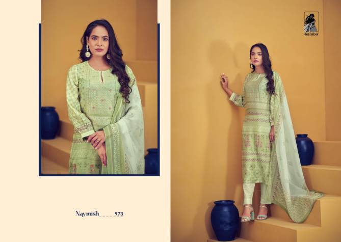 Navmish By Sahiba Muslin Digital Printed Dress Material Wholesale Shop In Surat